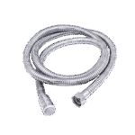 Flexible de douche en métal 150 cm : souple, ultra résistant, avec embouts standards 15/21 pour une installation facile et durable.