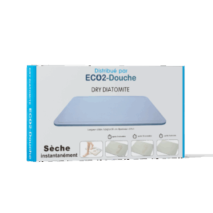 Grand Tapis de Bain Éco2-Douche - Gris